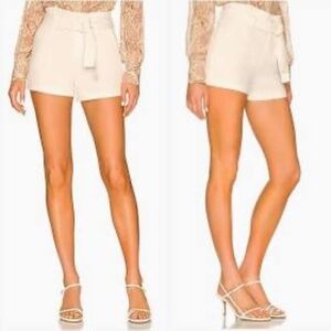 Paige Aneesa Shorts Cream Size 27